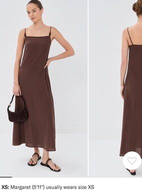 Staud Laura Dress brown size medium worn once
